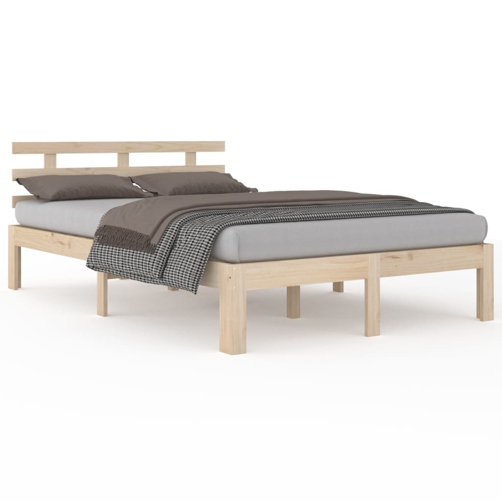 Bed Frame without Mattress Solid Wood 180x200 cm Super King Super King Size