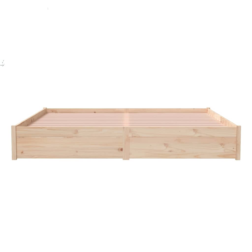 Bed Frame without Mattress Solid Wood 200x200 cm