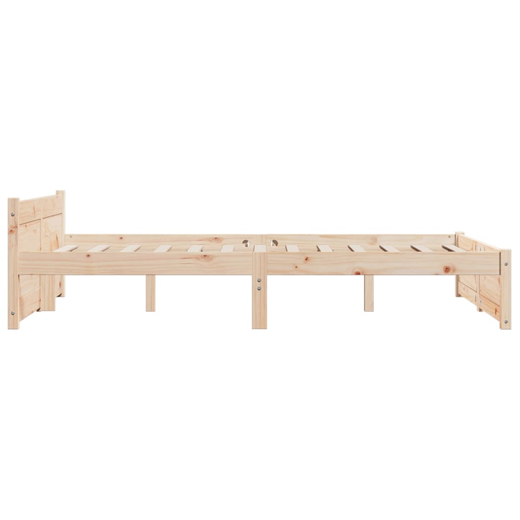 Bed Frame without Mattress Solid Wood 140x200 cm