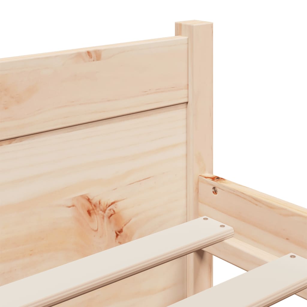 Bed Frame without Mattress Solid Wood 140x200 cm