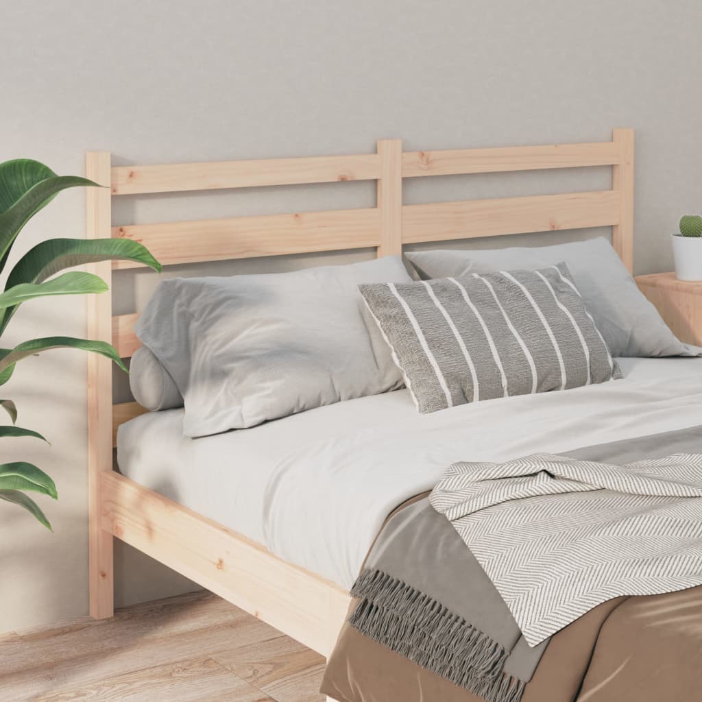Bed Headboard 126x4x100 cm Solid Wood Pine