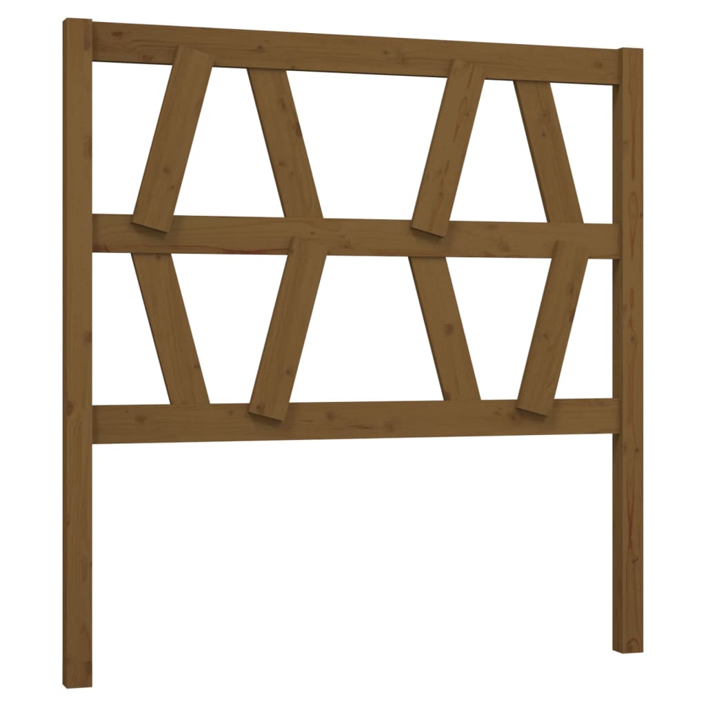 Bed Headboard Honey Brown 81x4x100 cm Solid Wood Pine