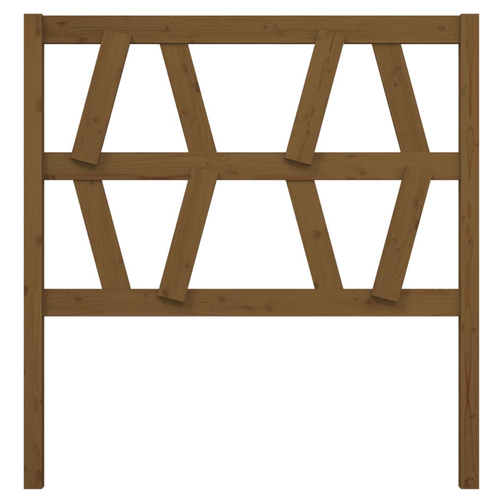 Bed Headboard Honey Brown 81x4x100 cm Solid Wood Pine