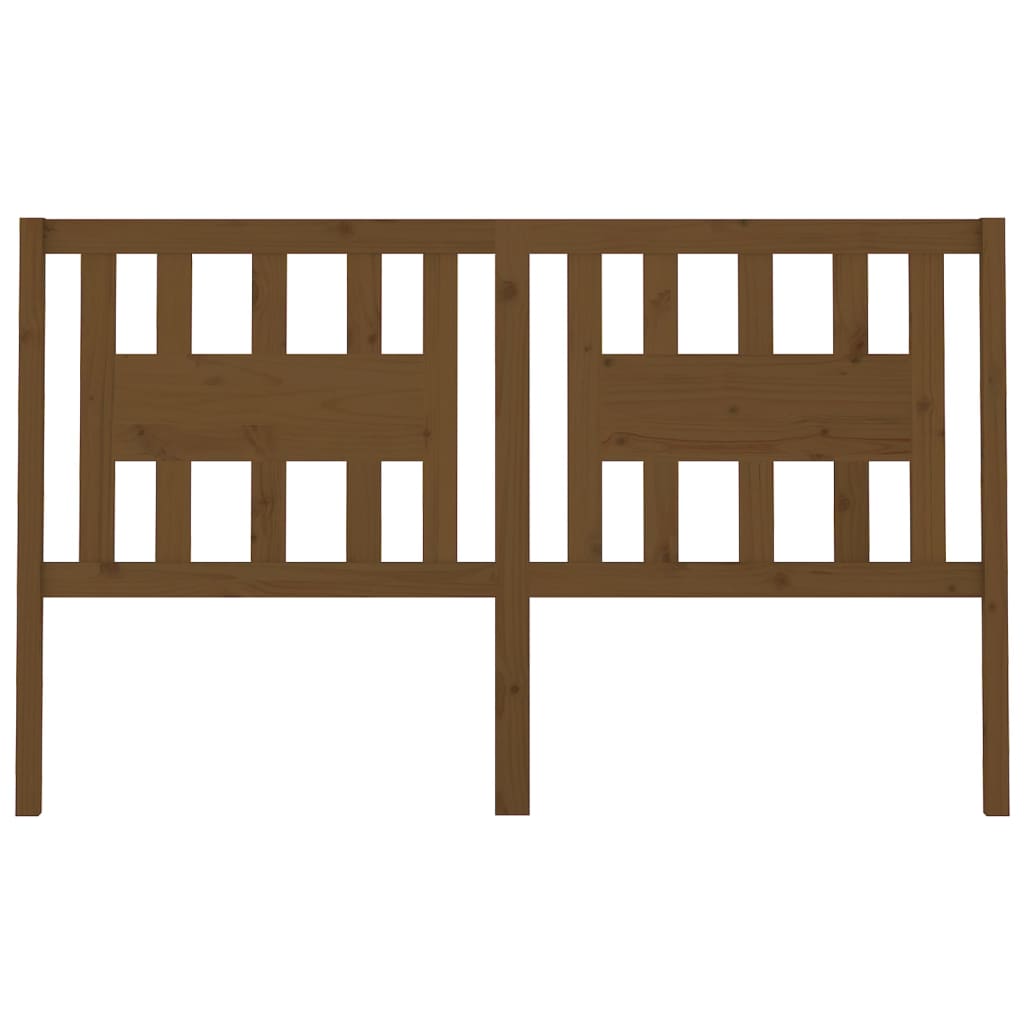 Headboard Honey Brown 126x4x100 cm Solid Wood Pine