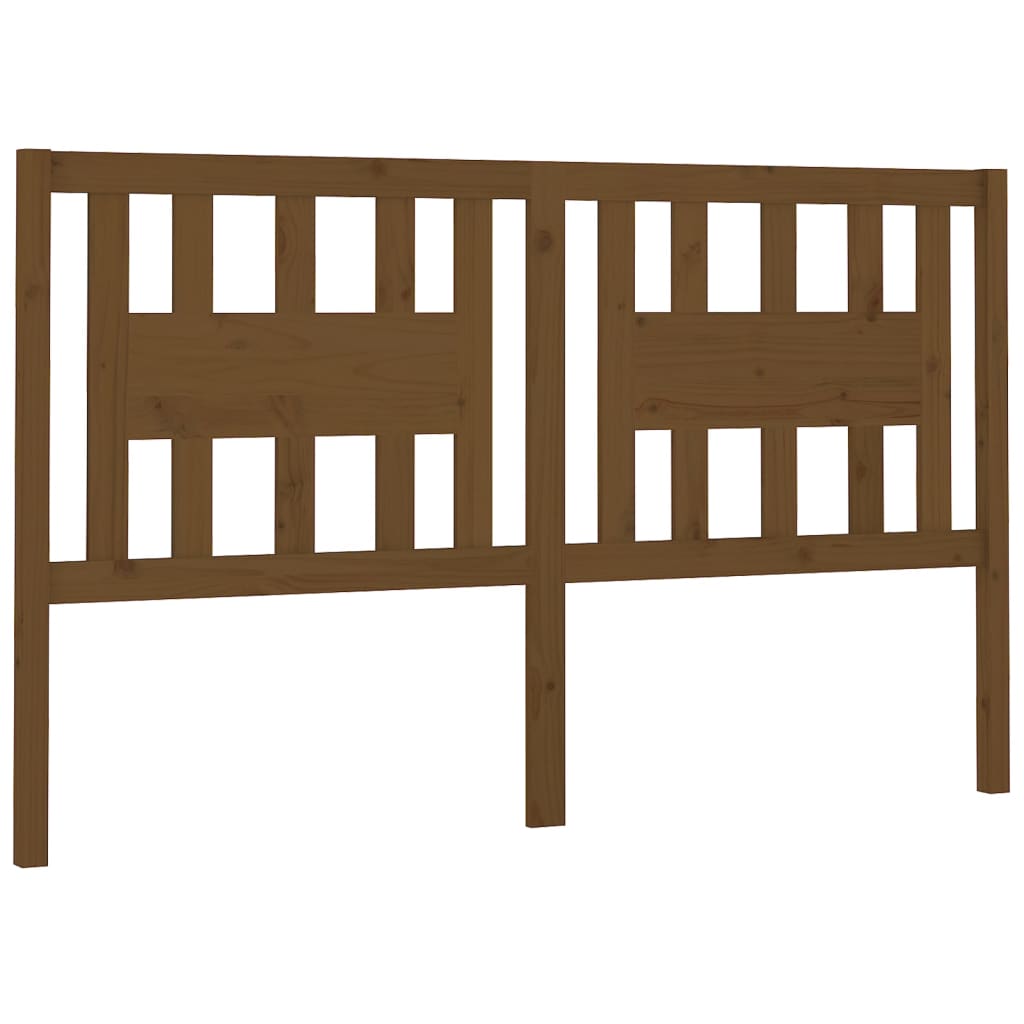 Headboard Honey Brown 141x4x100 cm Solid Wood Pine