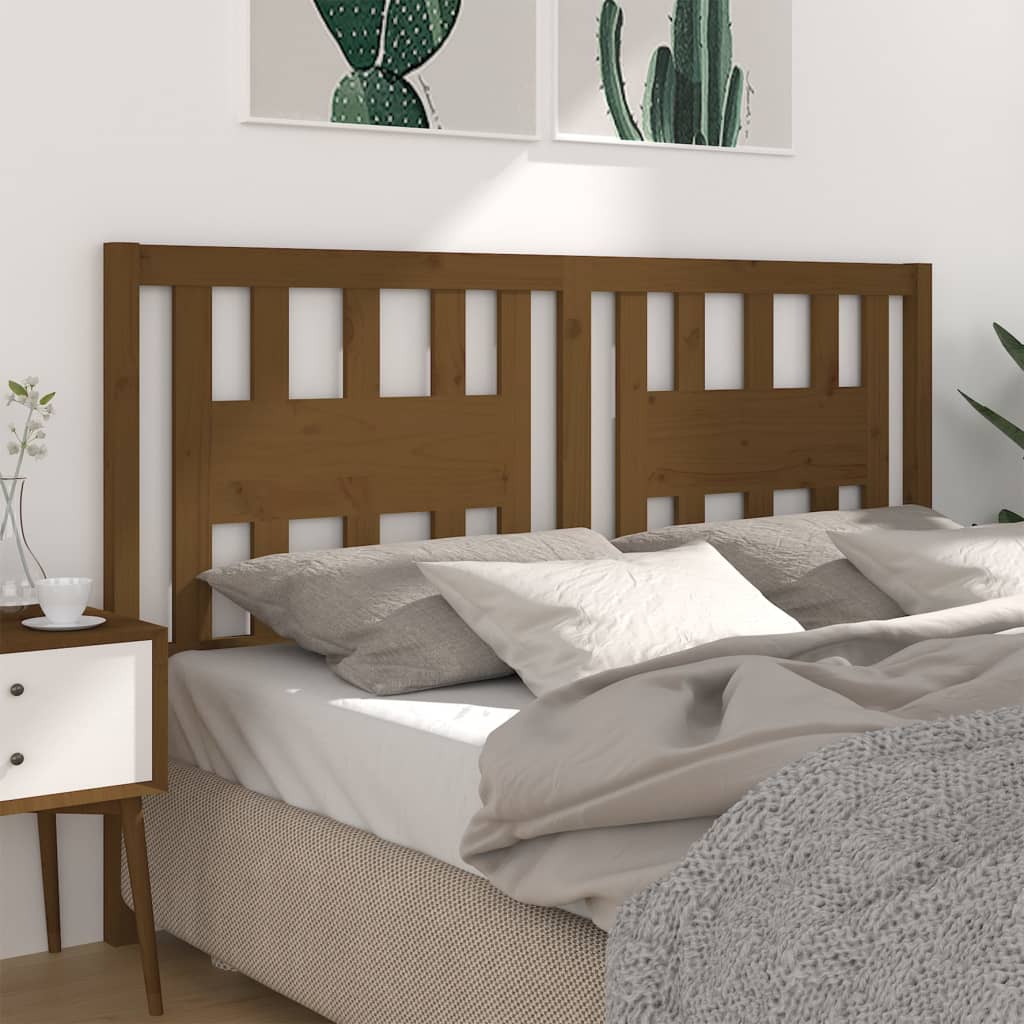 Headboard Honey Brown 141x4x100 cm Solid Wood Pine