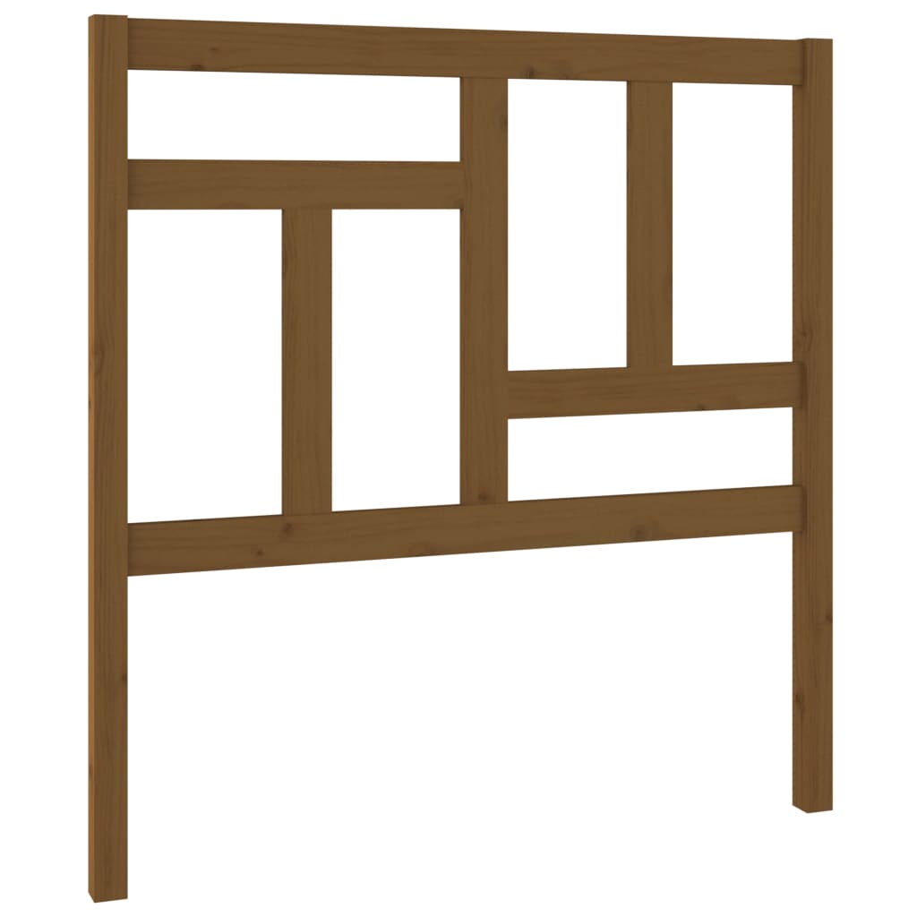 Bed Headboard Honey Brown 80.5x4x100 cm Solid Wood Pine