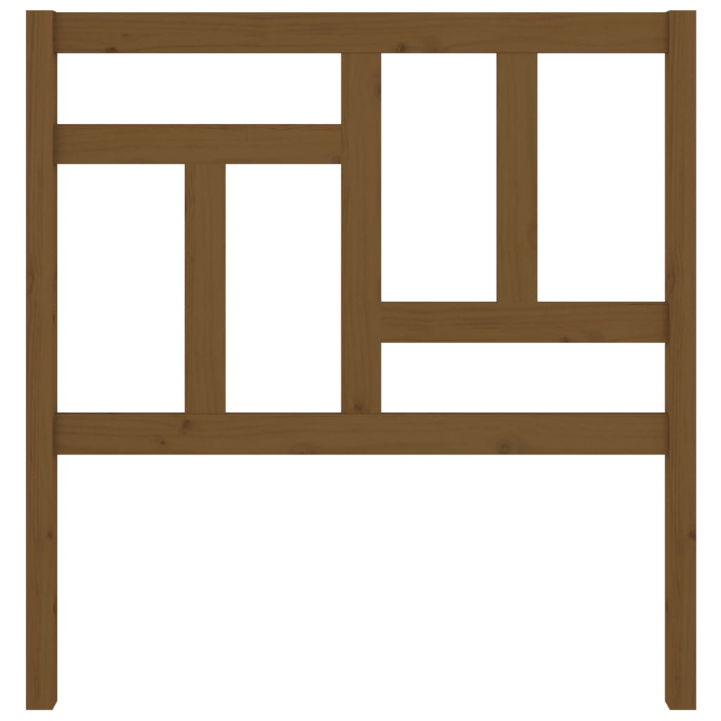 Bed Headboard Honey Brown 80.5x4x100 cm Solid Wood Pine