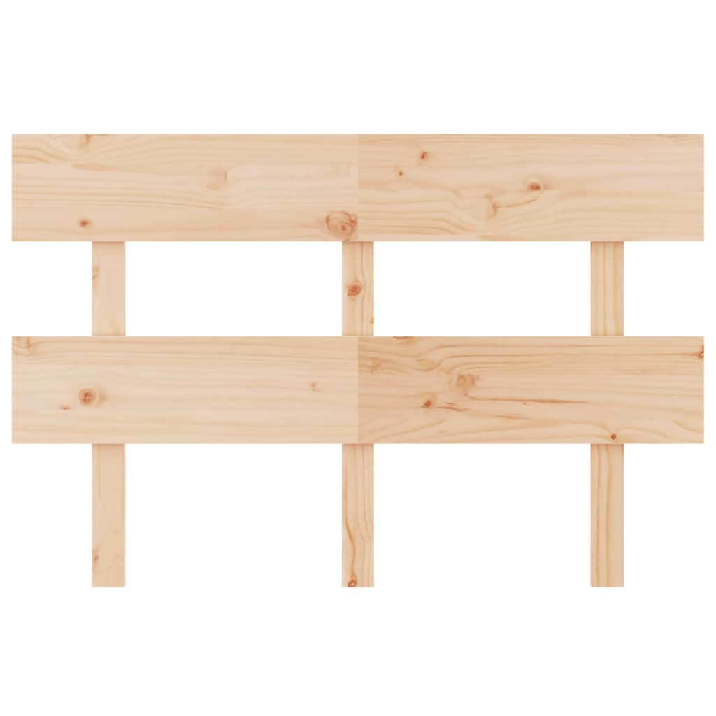 Bed Headboard 124x3x81 cm Solid Wood Pine