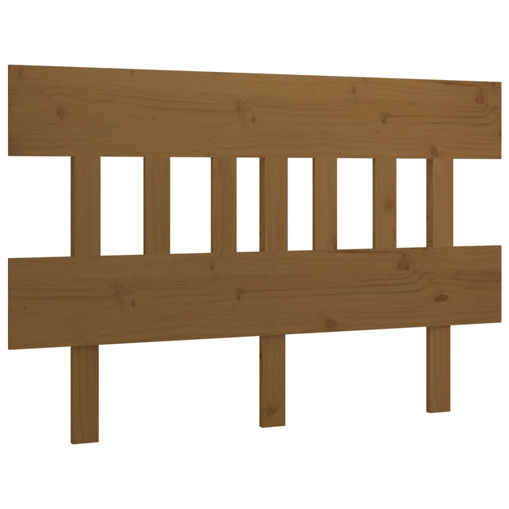 Bed Headboard Honey Brown 203.5x3x81 cm Solid Wood Pine
