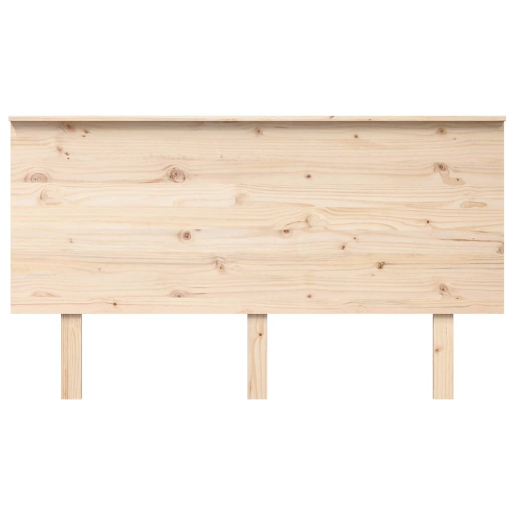 Bed Headboard 144x6x82.5 cm Solid Wood Pine