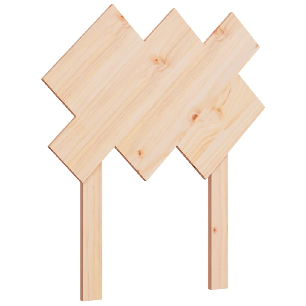 Bed Headboard 72.5x3x81 cm Solid Wood Pine