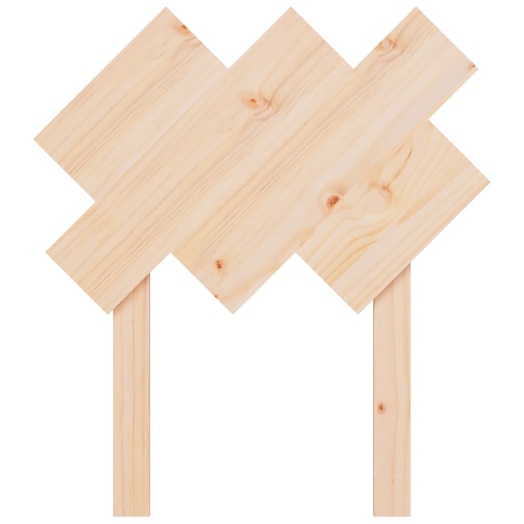 Bed Headboard 72.5x3x81 cm Solid Wood Pine