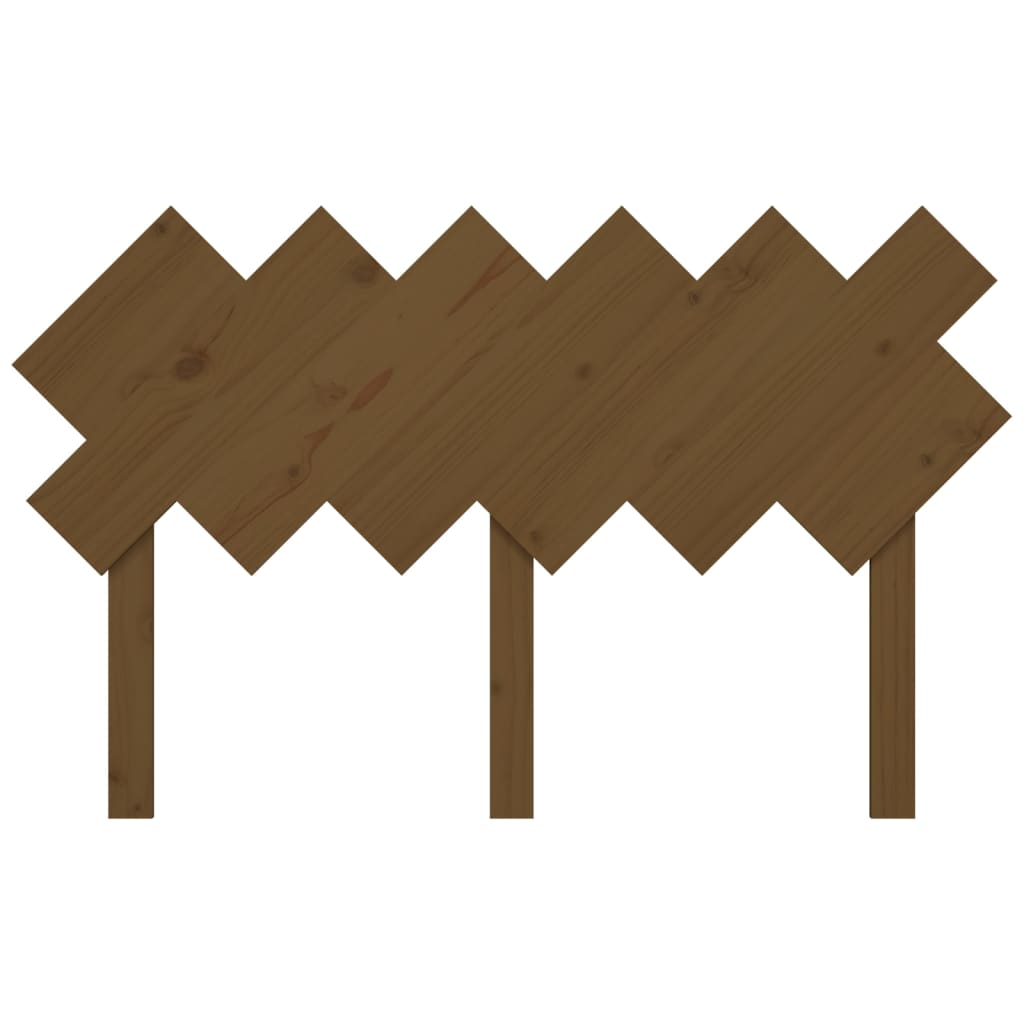 Bed Headboard Honey Brown 132x3x81 cm Solid Wood Pine