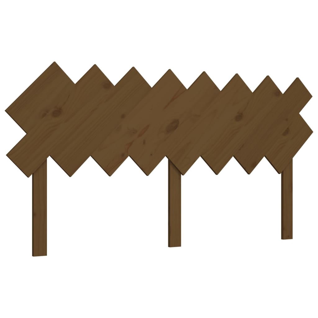 Bed Headboard Honey Brown 159.5x3x80.5 cm Solid Wood Pine