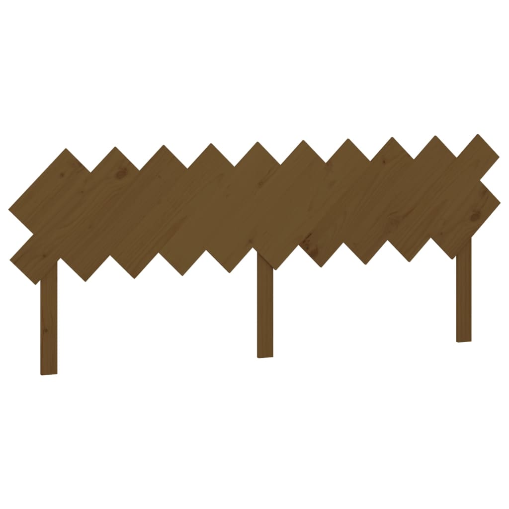 Bed Headboard Honey Brown 196x3x80.5 cm Solid Wood Pine