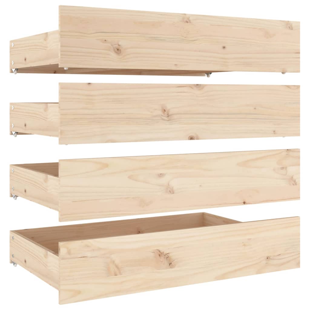 Bed Frame without Mattress with Drawers 120x200 cm