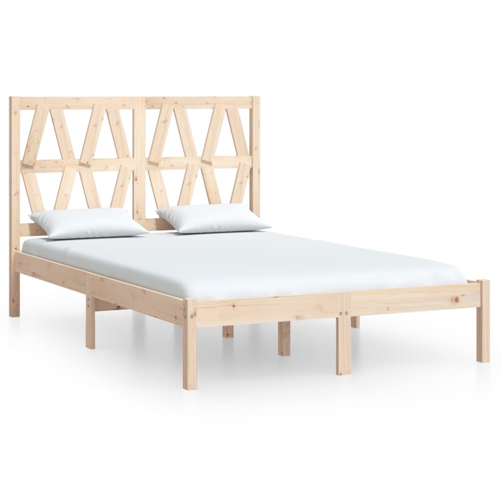 Bed Frame without Mattress Solid Wood Small Double