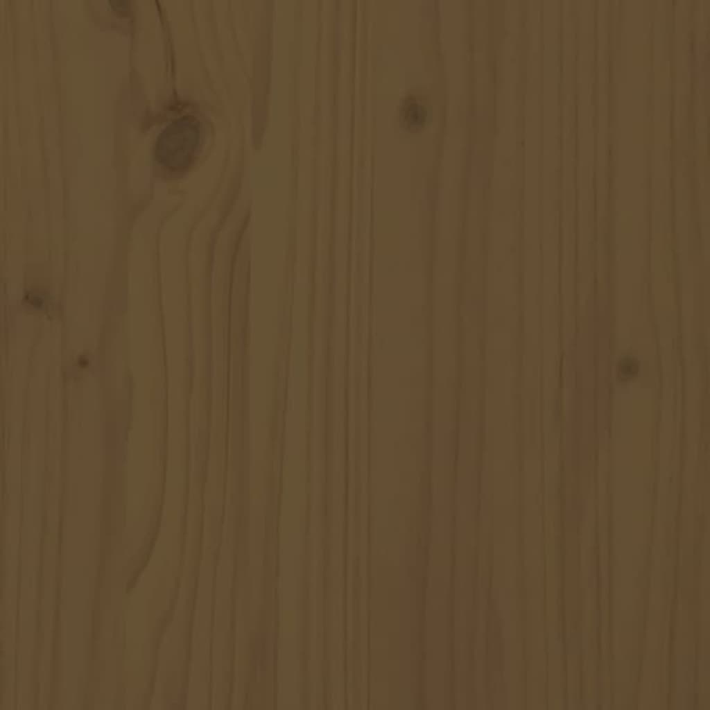 Bed Frame without Mattress Honey Brown 200x200 cm Solid Wood