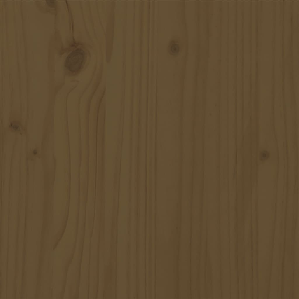 Bed Frame without Mattress Honey Brown 200x200 cm Solid Wood