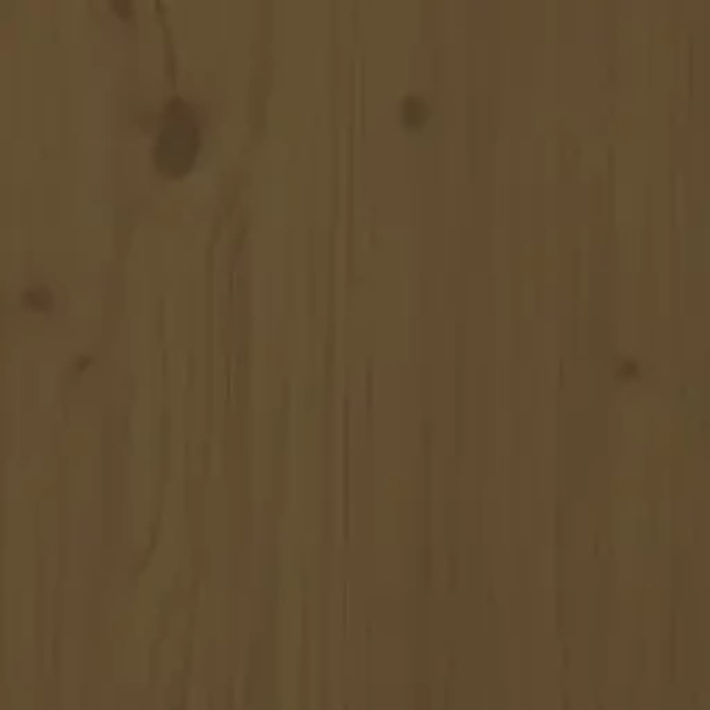 Bed Frame without Mattress Honey Brown 200x200 cm Solid Wood