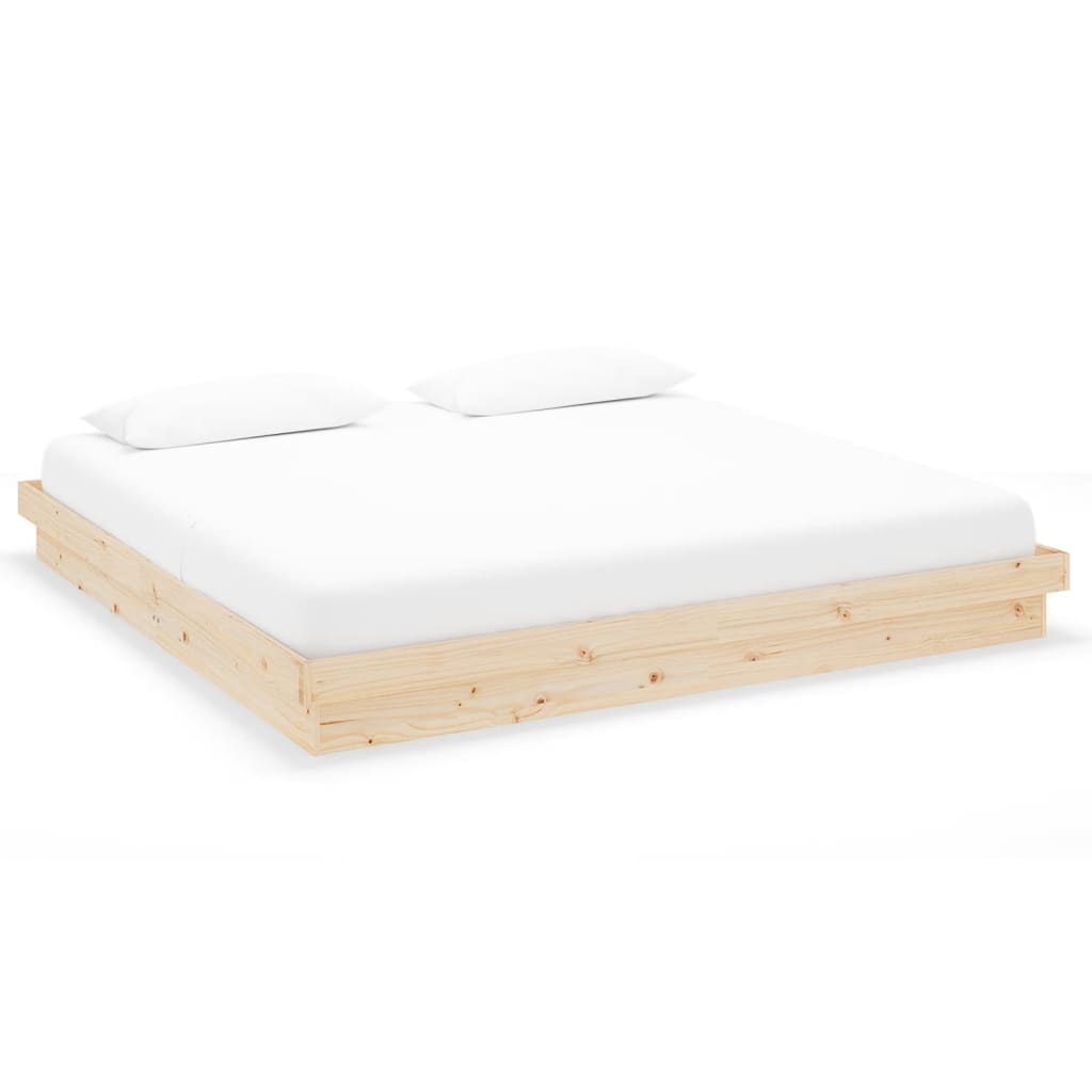 Bed Frame without Mattress Solid Wood 200x200 cm