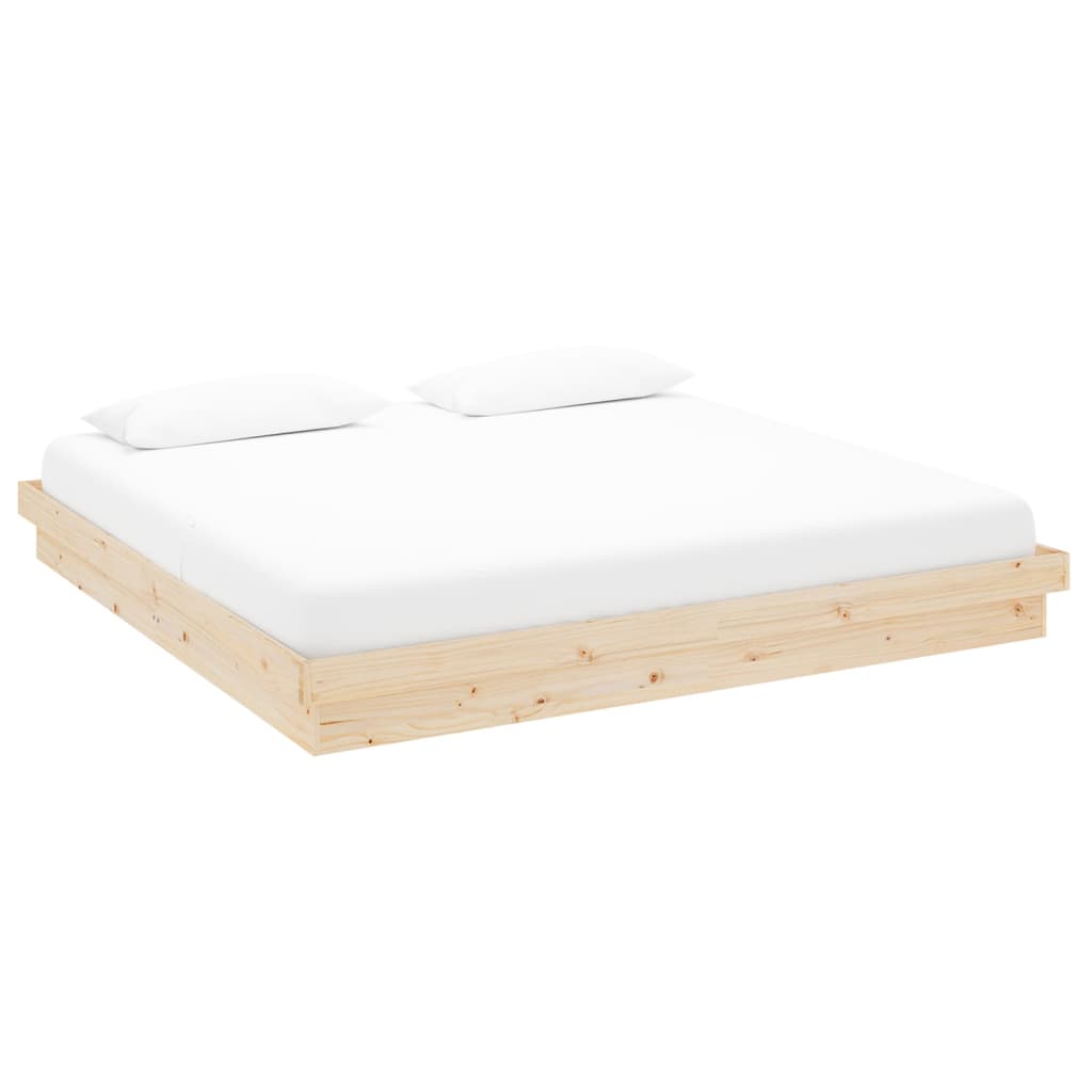 Bed Frame without Mattress Solid Wood 200x200 cm