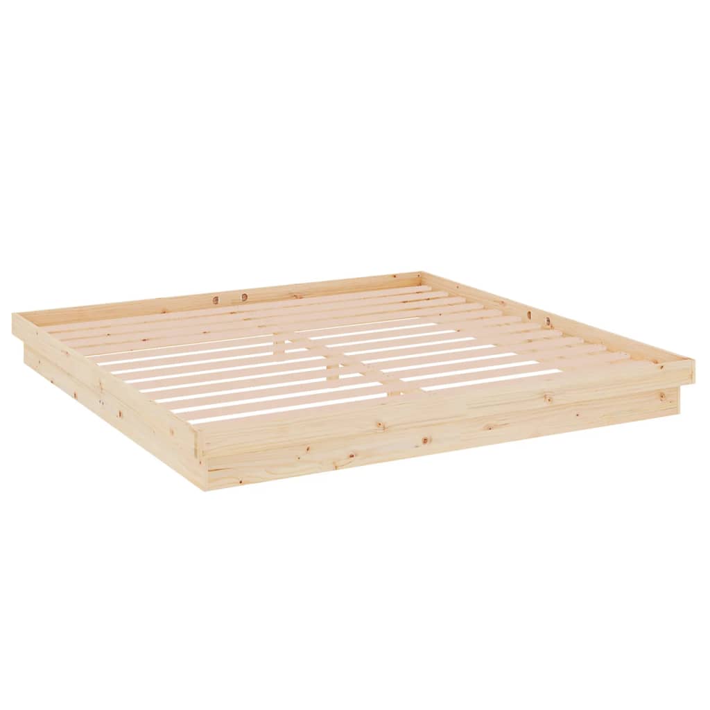 Bed Frame without Mattress Solid Wood 200x200 cm