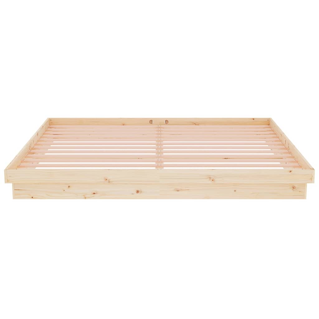 Bed Frame without Mattress Solid Wood 200x200 cm