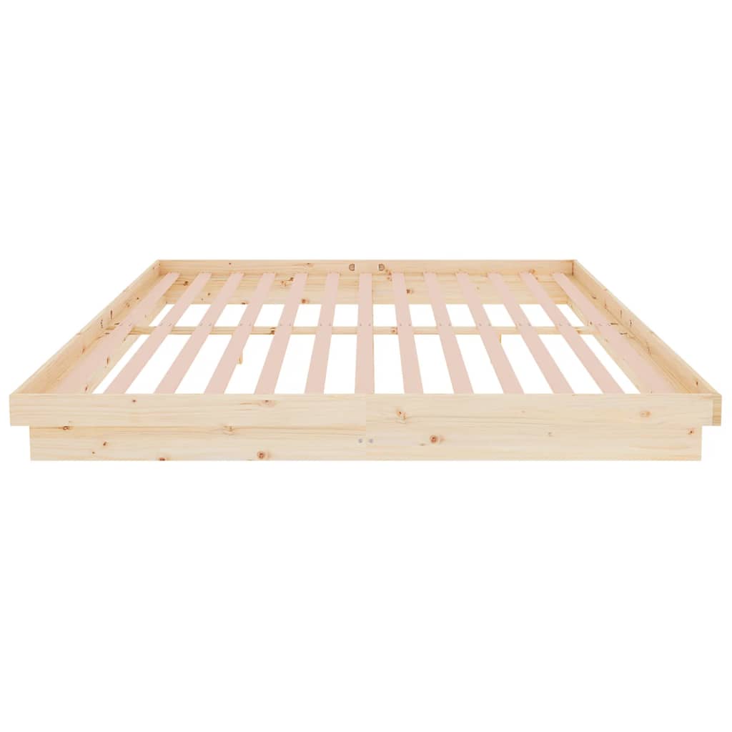Bed Frame without Mattress Solid Wood 200x200 cm