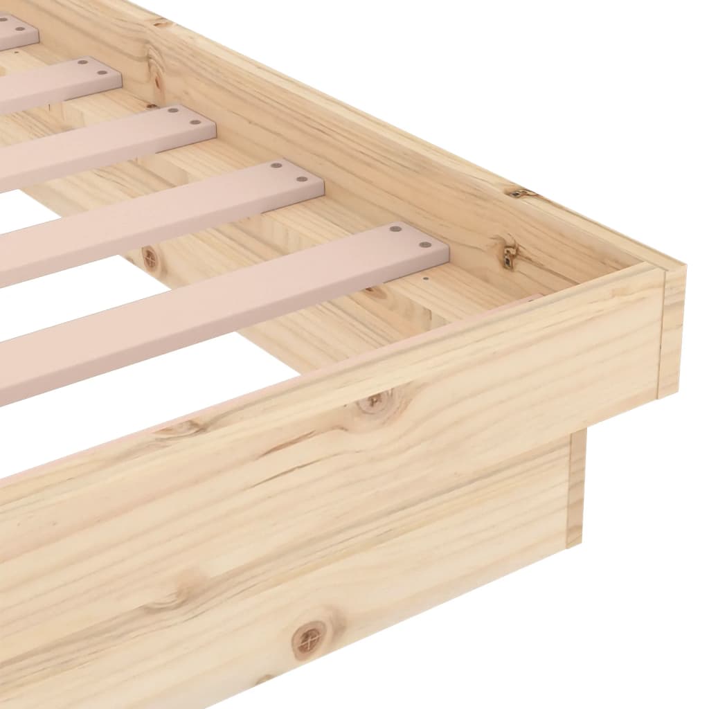 Bed Frame without Mattress Solid Wood 200x200 cm
