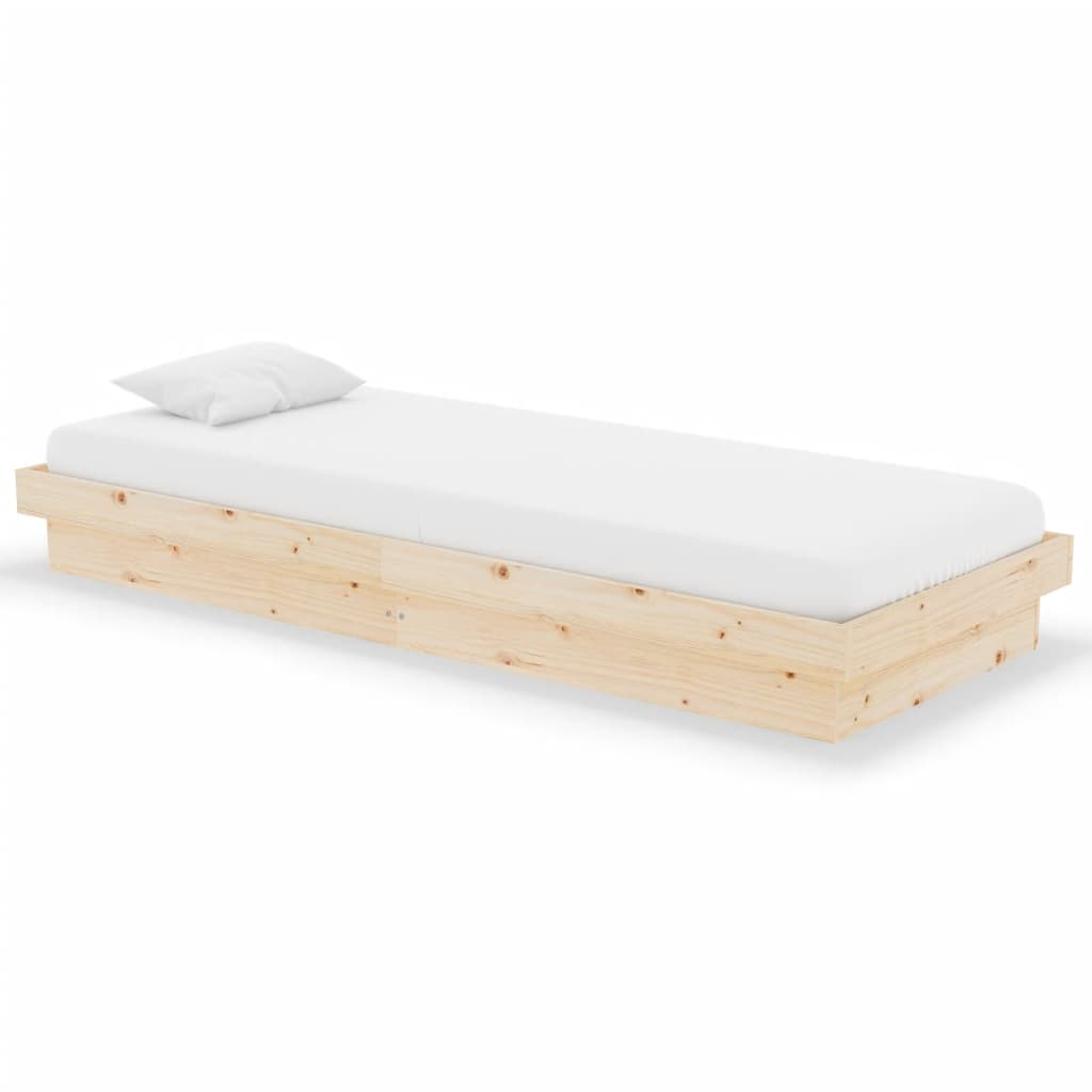Bed Frame without Mattress Solid Wood Small Single