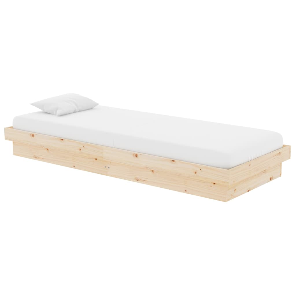 Bed Frame without Mattress Solid Wood Small Single