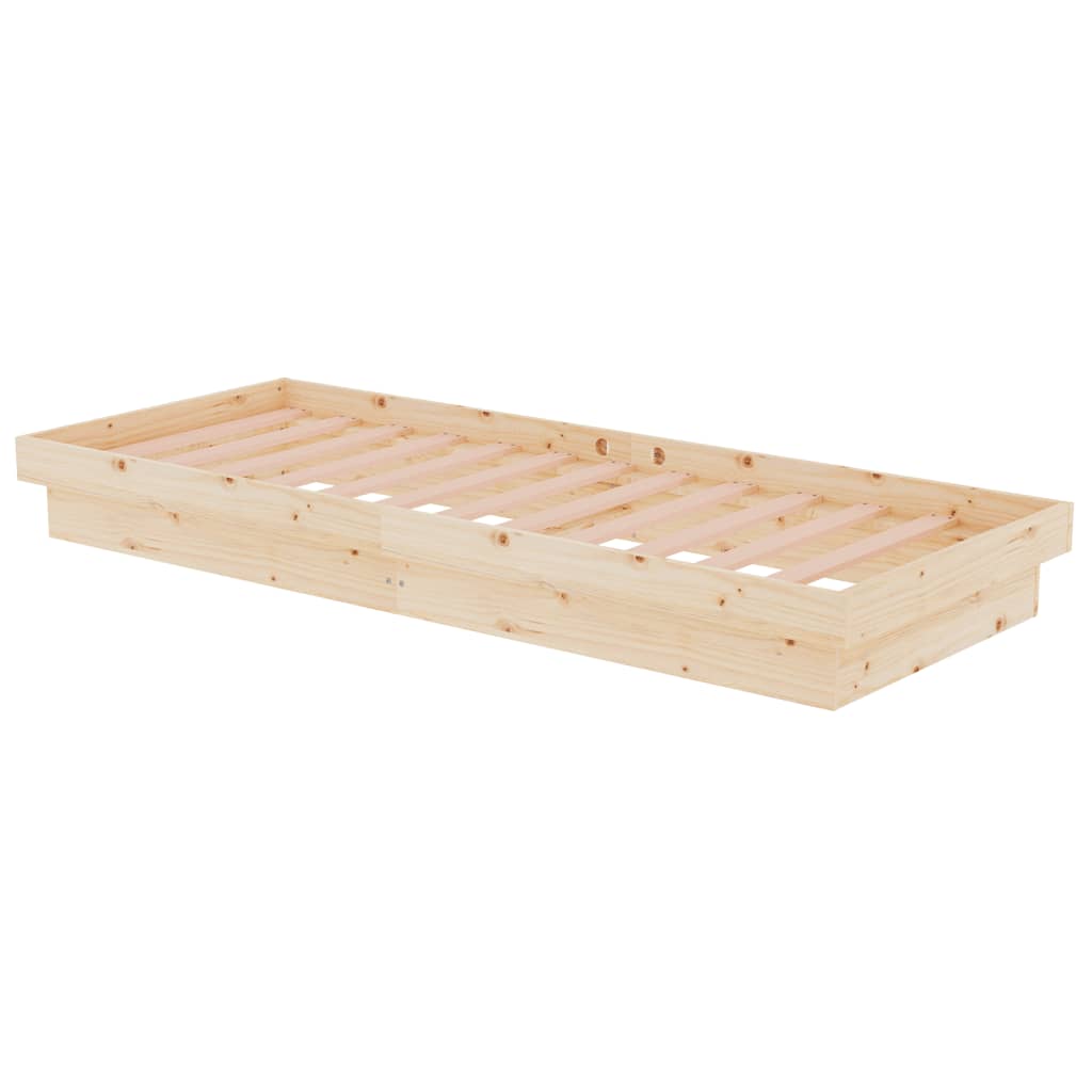 Bed Frame without Mattress Solid Wood Small Single