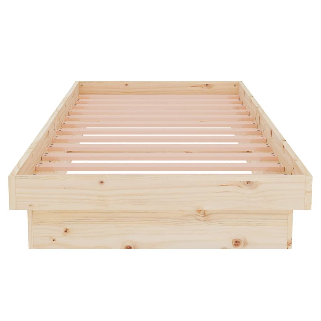 Bed Frame without Mattress Solid Wood Small Single