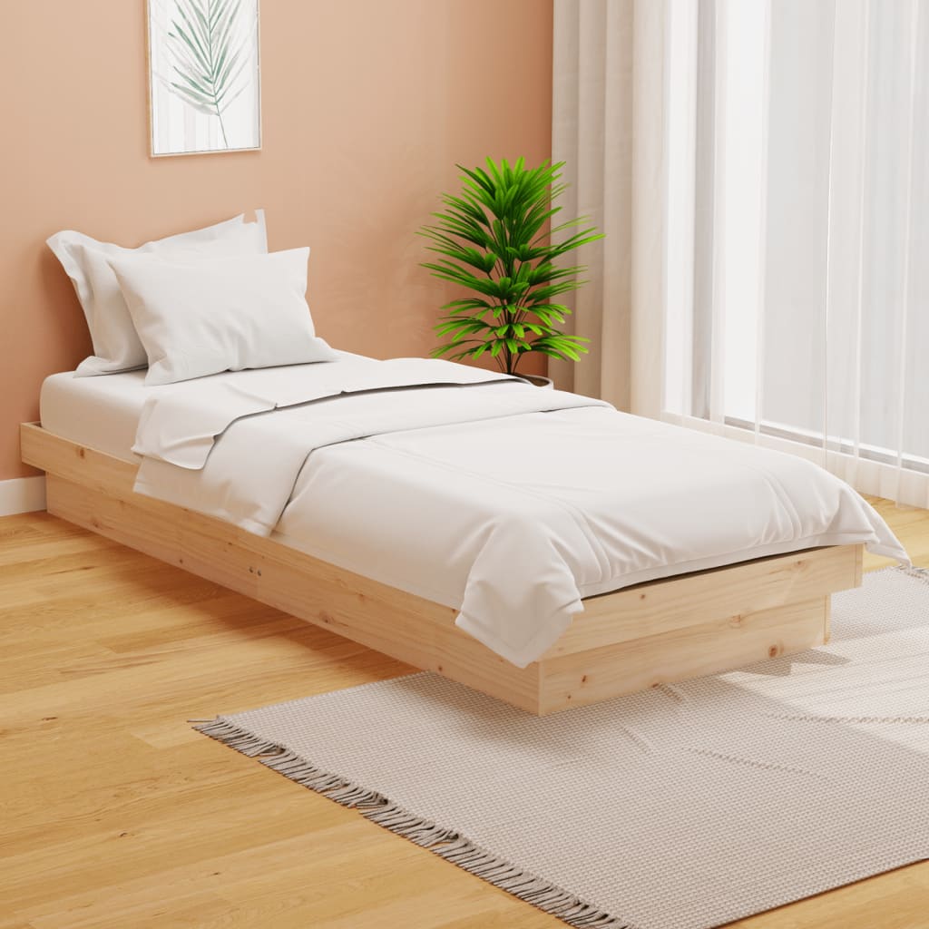 Bed Frame without Mattress Solid Wood Small Single