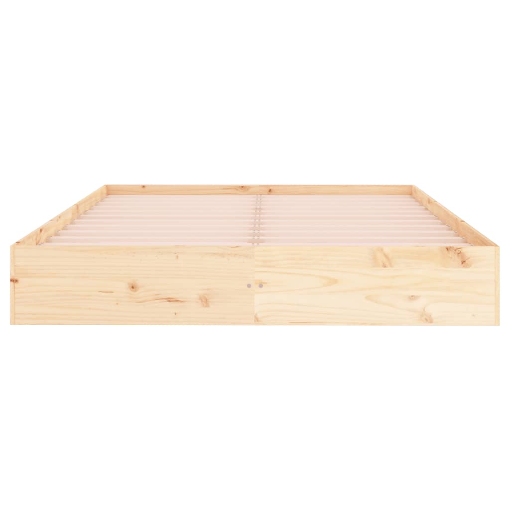 Bed Frame without Mattress Solid Wood 120x200 cm