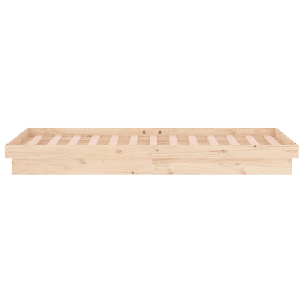 LED Bed Frame without Mattress Small Single Solid Wood