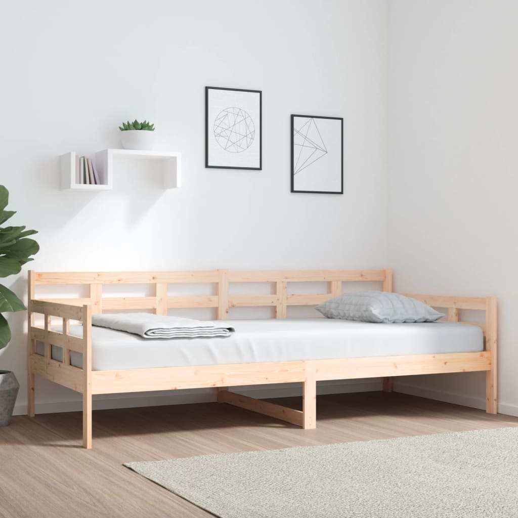 Day Bed without Mattress Solid Wood Pine 90x200 cm