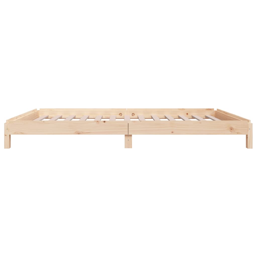 Stack Bed without Mattress 90x190 cm Single Solid Wood Pine