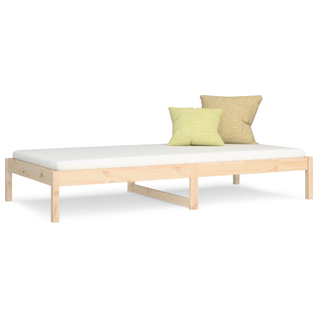 Day Bed without Mattress 90x190 cm Single Single Solid Wood Pine