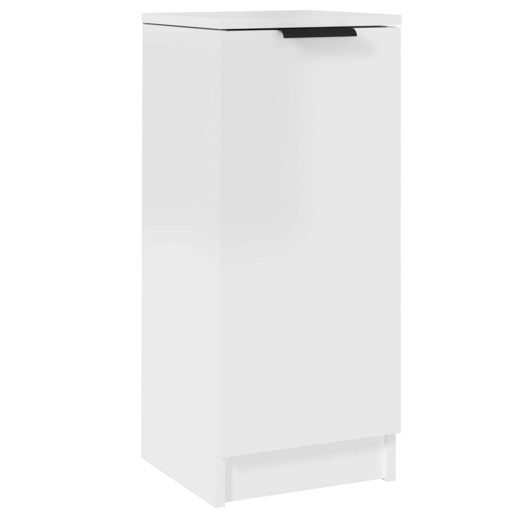 Sideboard High Gloss White 30x30x70 cm Engineered Wood