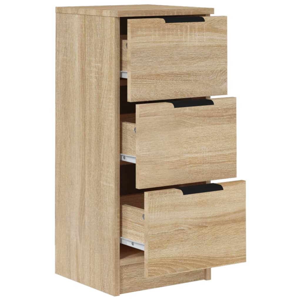 Sideboards 2 pcs Sonoma Oak 30x30x70 cm Engineered Wood