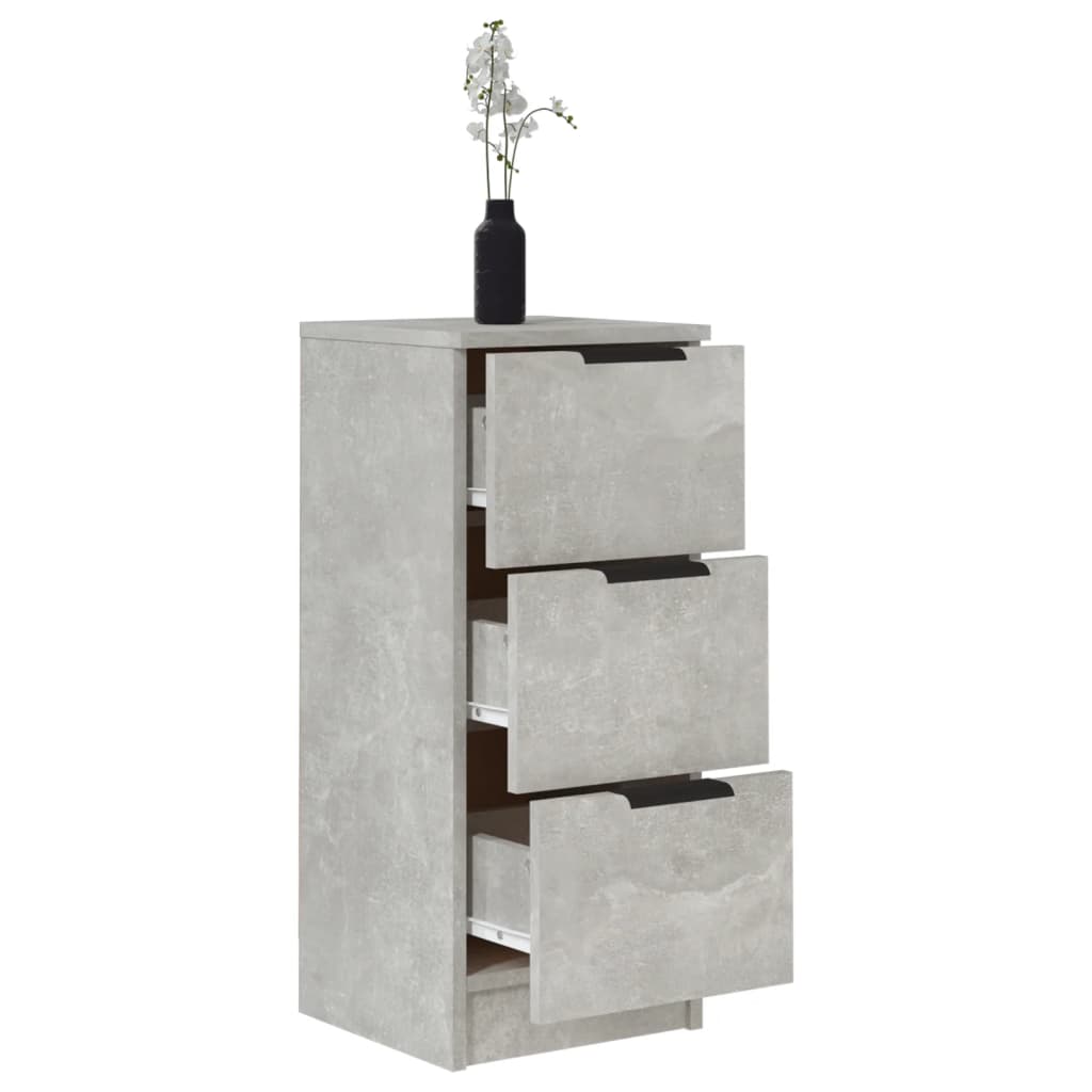 Sideboard Concrete Grey 30x30x70 cm Engineered Wood