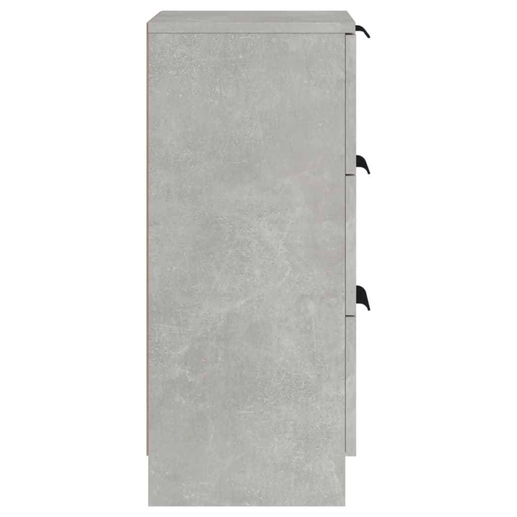Sideboard Concrete Grey 30x30x70 cm Engineered Wood