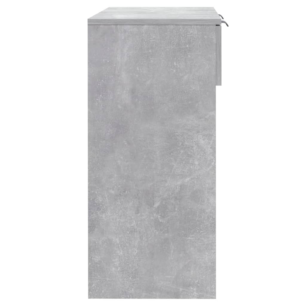 Console Table Concrete Grey 90x36x75 cm Engineered Wood
