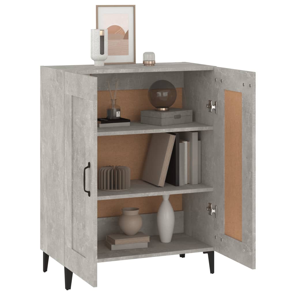 Sideboard Concrete Grey 69.5x34x90 cm Engineered Wood