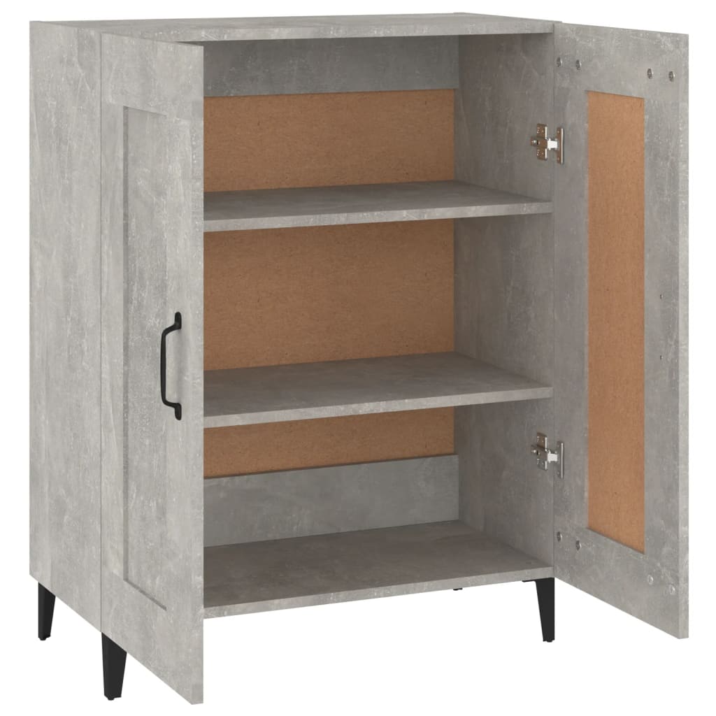 Sideboard Concrete Grey 69.5x34x90 cm Engineered Wood