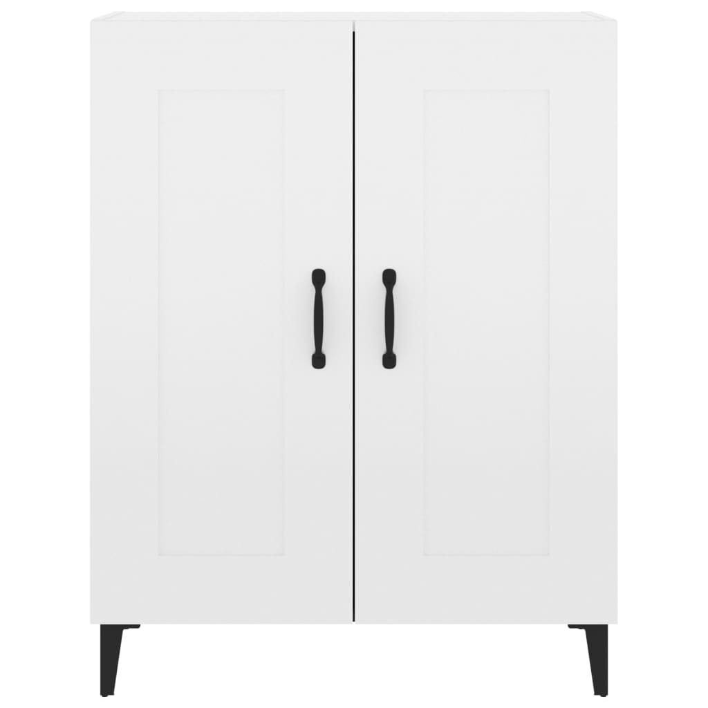 Sideboard High Gloss White 69.5x34x90 cm Engineered Wood