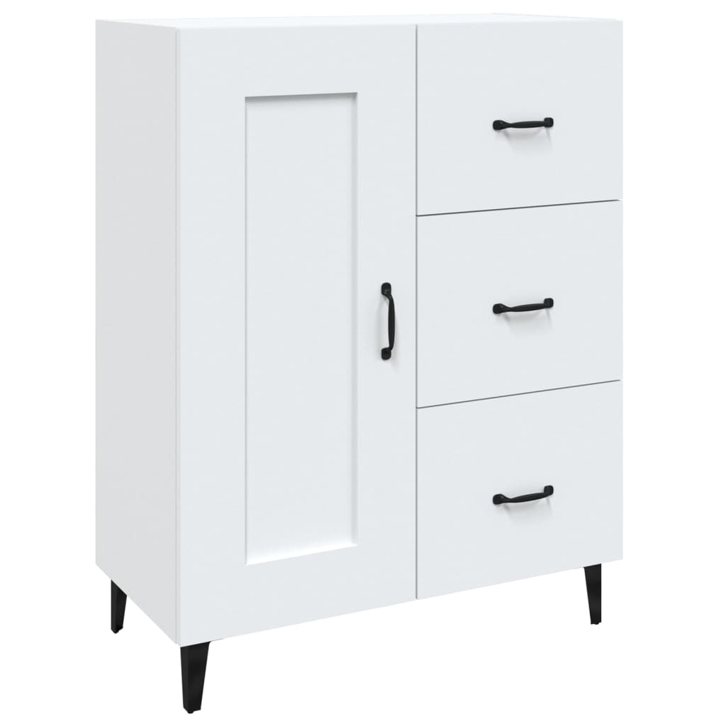 Modern Wooden Sideboard Storage Cabinet Unit With 1 Door & 3 Drawers Wood